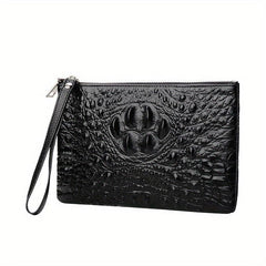 Men's Cowhide Clutch Bag Envelope Style Leather Clutch