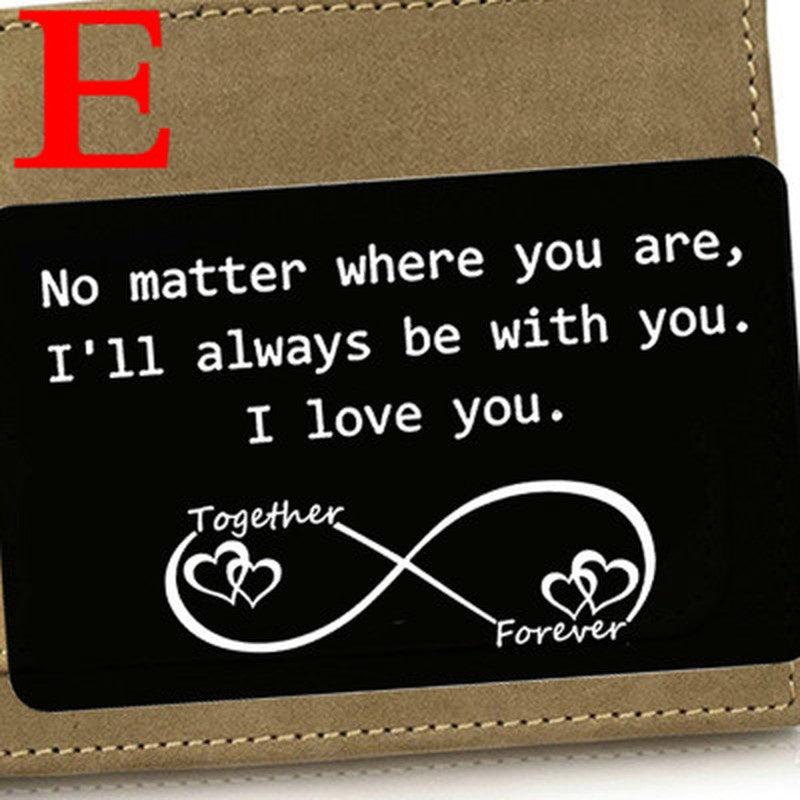 Personalized Wallet Card for Anniversary Gift
