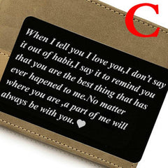 Personalized Wallet Card for Anniversary Gift