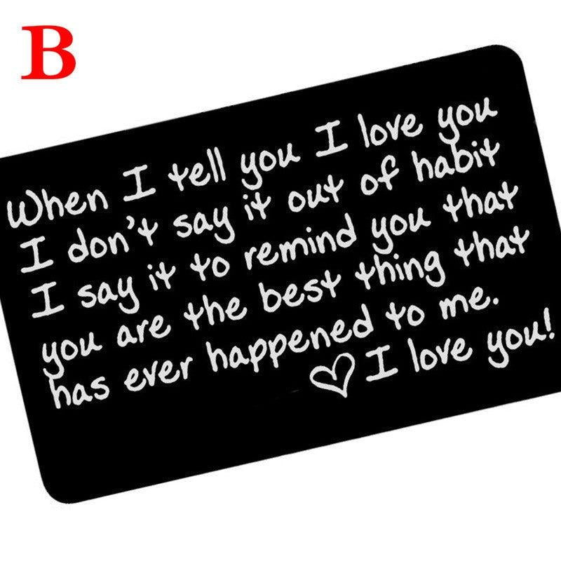 Personalized Wallet Card for Anniversary Gift
