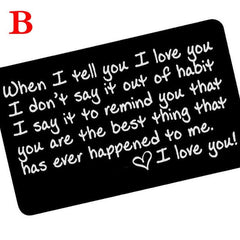 Personalized Wallet Card for Anniversary Gift