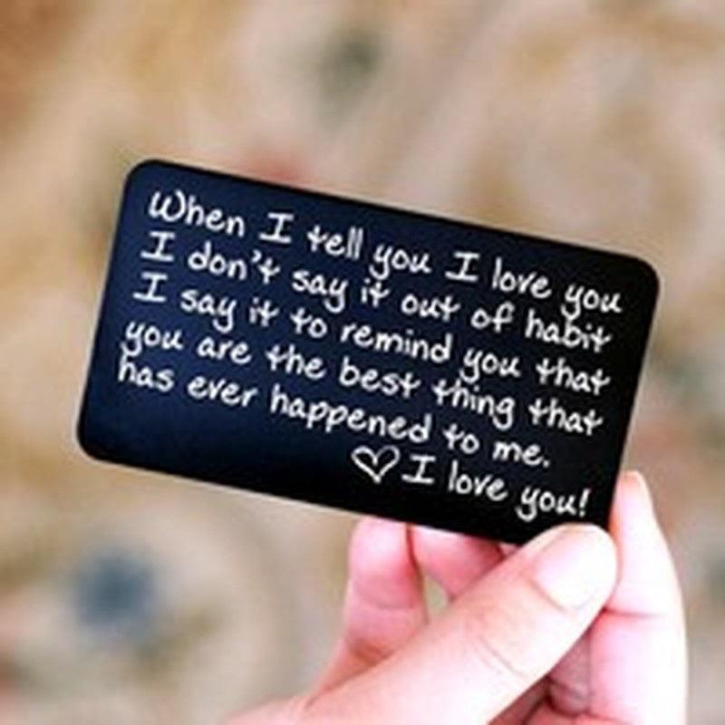 Personalized Wallet Card for Anniversary Gift