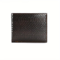 Men's Crocodile Pattern Leather Wallet Card Holder Purse