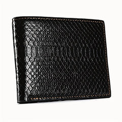 Men's Crocodile Pattern Leather Wallet Card Holder Purse