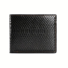 Men's Crocodile Pattern Leather Wallet Card Holder Purse