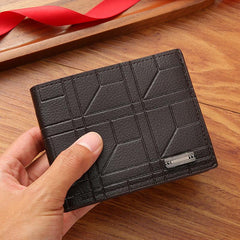 Men's PU Leather Short Wallet Card Holder