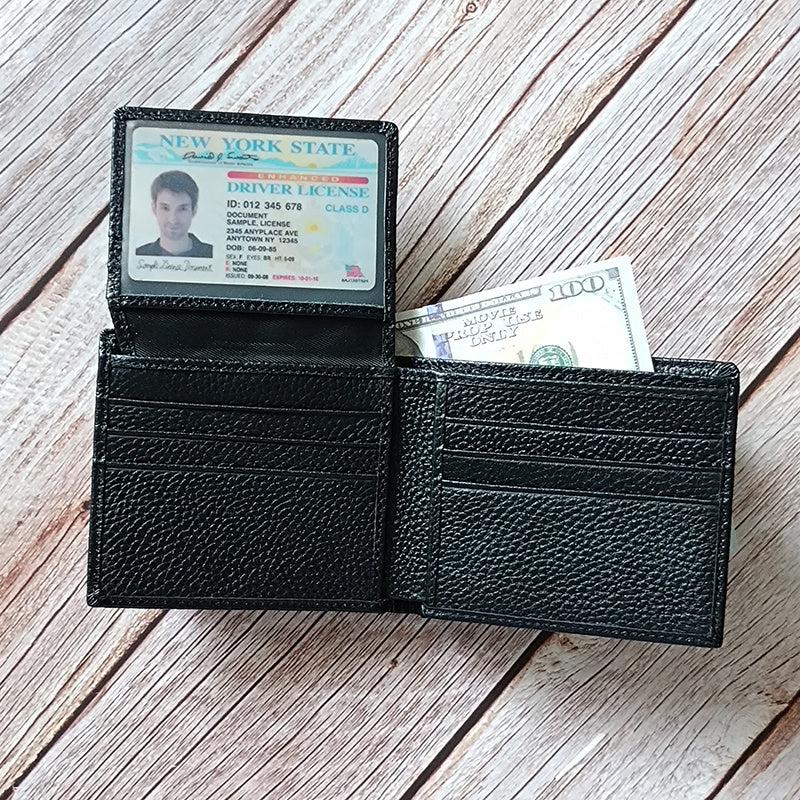 Men's RFID Blocking Wallet Leather ID Credit Card Holder