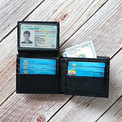 Men's RFID Blocking Wallet Leather ID Credit Card Holder