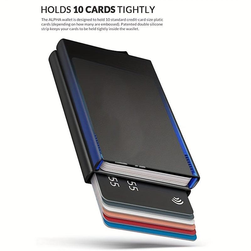 Men's Aluminum Credit Card Holder RFID Blocking Wallet