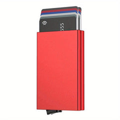 Men's Aluminum Credit Card Holder RFID Blocking Wallet