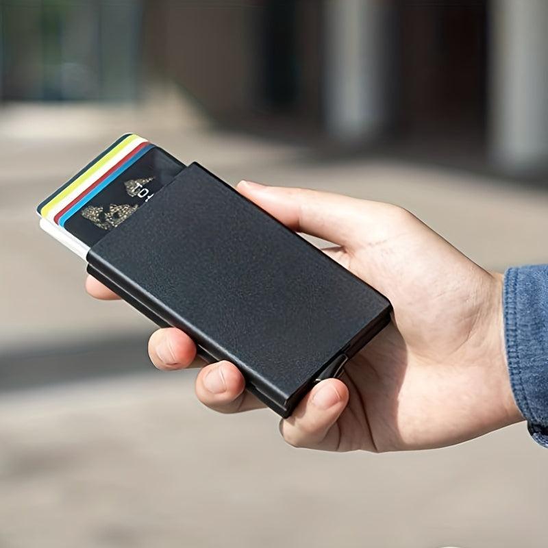 Men's Aluminum Credit Card Holder RFID Blocking Wallet