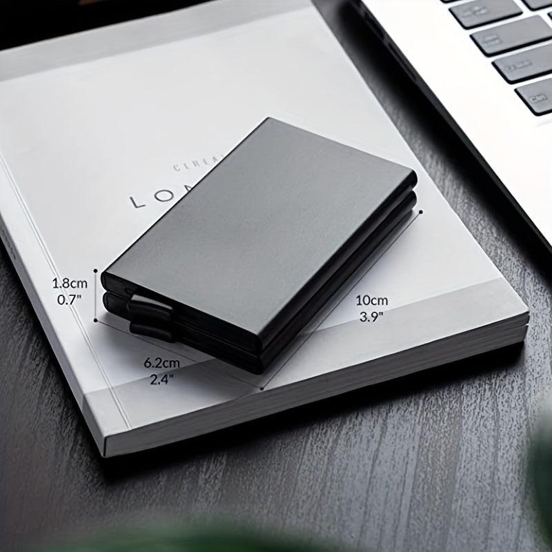 Men's Aluminum Credit Card Holder RFID Blocking Wallet