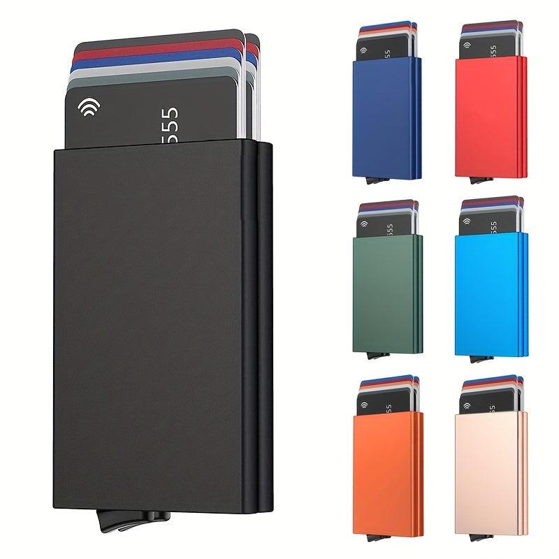 Men's Aluminum Credit Card Holder RFID Blocking Wallet