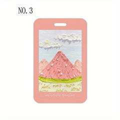 Oil Painting Series Male And Female ID Card Sets