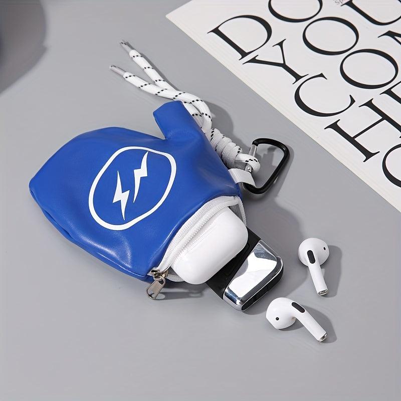 Boxing Gloves Shape Bag Earphone Coin Purse Key Storage Bag