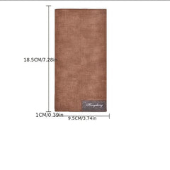 Men's Bifold Long Wallet Frosted Leather Money Clip Soft Leather Card Holder