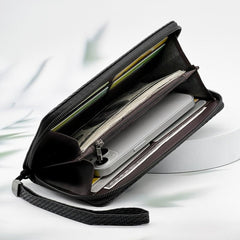 Men's Long Capacity Wallet for Business, Large Card Holder