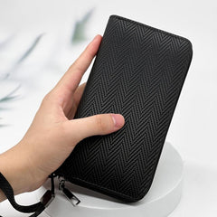 Men's Long Capacity Wallet for Business, Large Card Holder