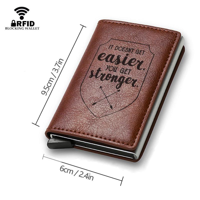 RFID Blocking Card Holder Pop-up Credit Card Holder Money Clip