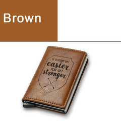 RFID Blocking Card Holder Pop-up Credit Card Holder Money Clip