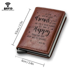 RFID Blocking Card Holder Pop up Credit Card Holder Money Clip Gift