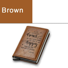RFID Blocking Card Holder Pop up Credit Card Holder Money Clip Gift