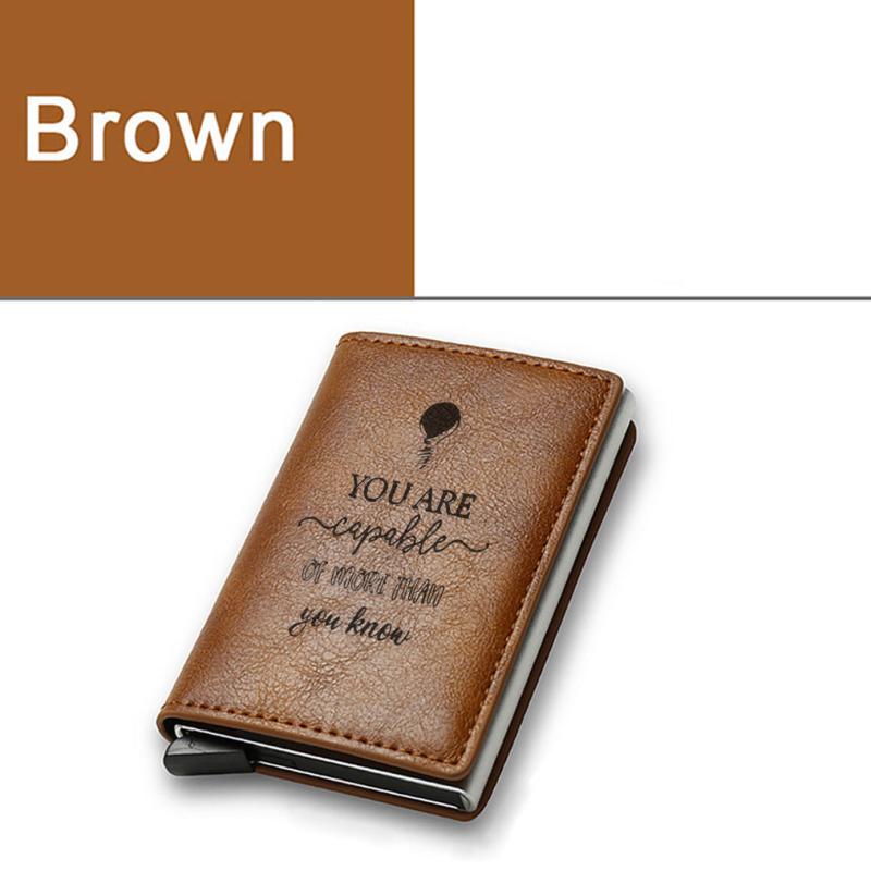 RFID Blocking Card Holder Pop up Credit Card Holder Money Clip Gift