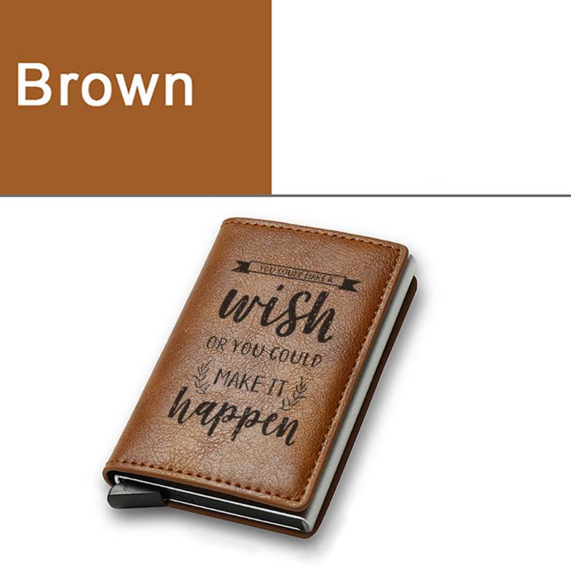 RFID Blocking Card Holder Pop up Credit Card Holder Money Clip Gift