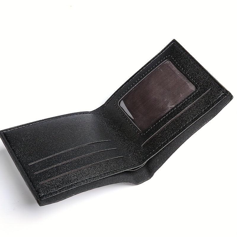Men's Braided Short Wallet Money Clip Card Holder Coin Purse Gift