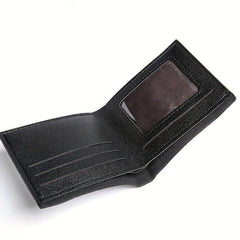 Men's Braided Short Wallet Money Clip Card Holder Coin Purse Gift
