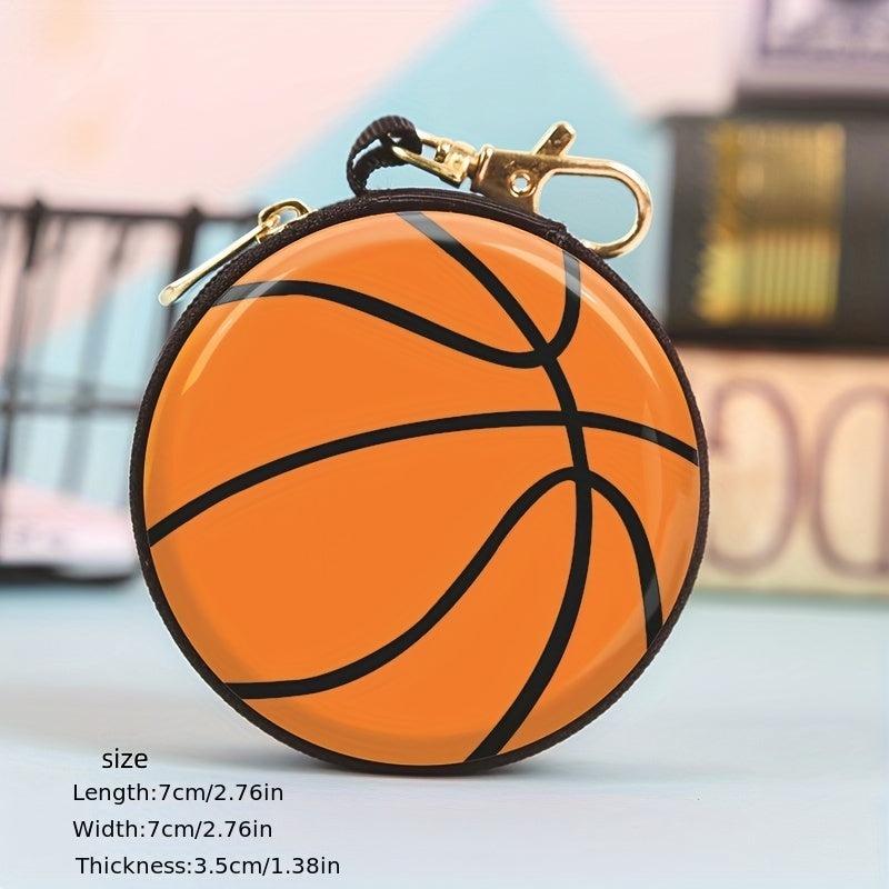 Men's Zipper Coin Purse Sports Ball Storage Box