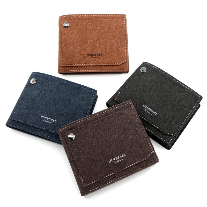 Men's Casual Short Wallet Large Capacity Coin Purse
