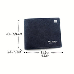 Men's Casual Short Wallet Large Capacity Coin Purse