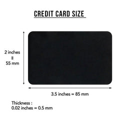 Rectangular Engraved Aluminum Wallet Insert Card Birthday Gift