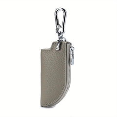 Leather Key Cover With Zipper Key Bag Key Chain Box Car Key Storage Box