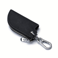 Leather Key Cover With Zipper Key Bag Key Chain Box Car Key Storage Box