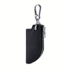 Leather Key Cover With Zipper Key Bag Key Chain Box Car Key Storage Box