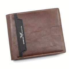 Men's Leather Short Wallet Money Clip Card Holder Purse Coin Purse Gift