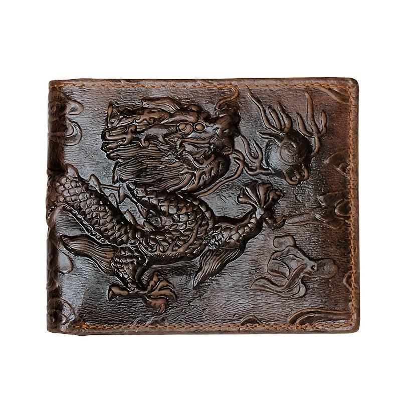Men's Tiger Wallet Card Holder Vintage Leather