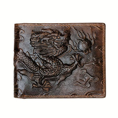 Men's Tiger Wallet Card Holder Vintage Leather