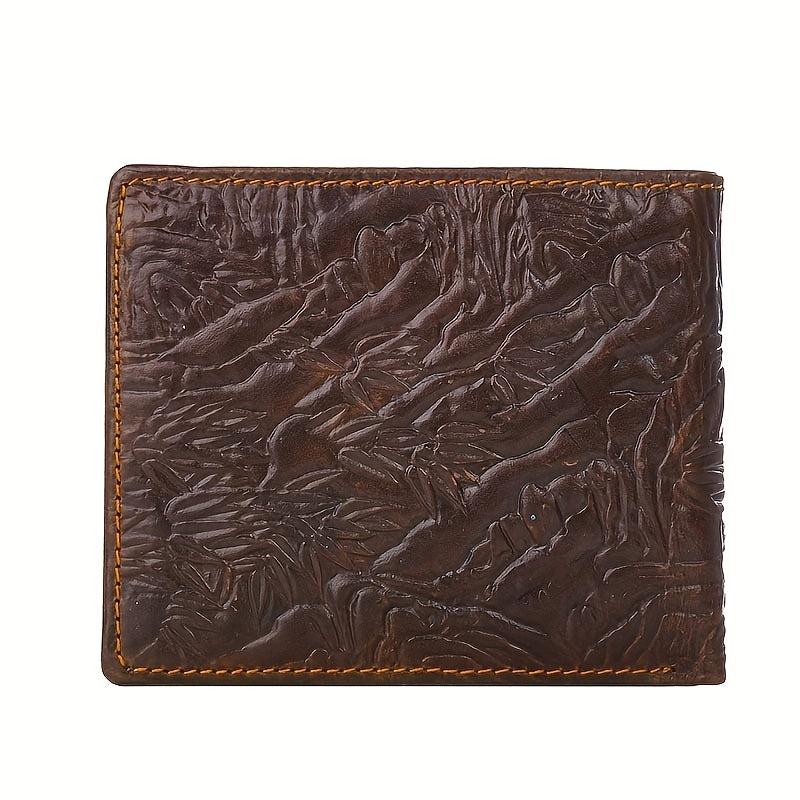 Men's Tiger Wallet Card Holder Vintage Leather