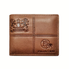 Men's Cowhide Leather Short Wallet Vintage Card Holder Purse