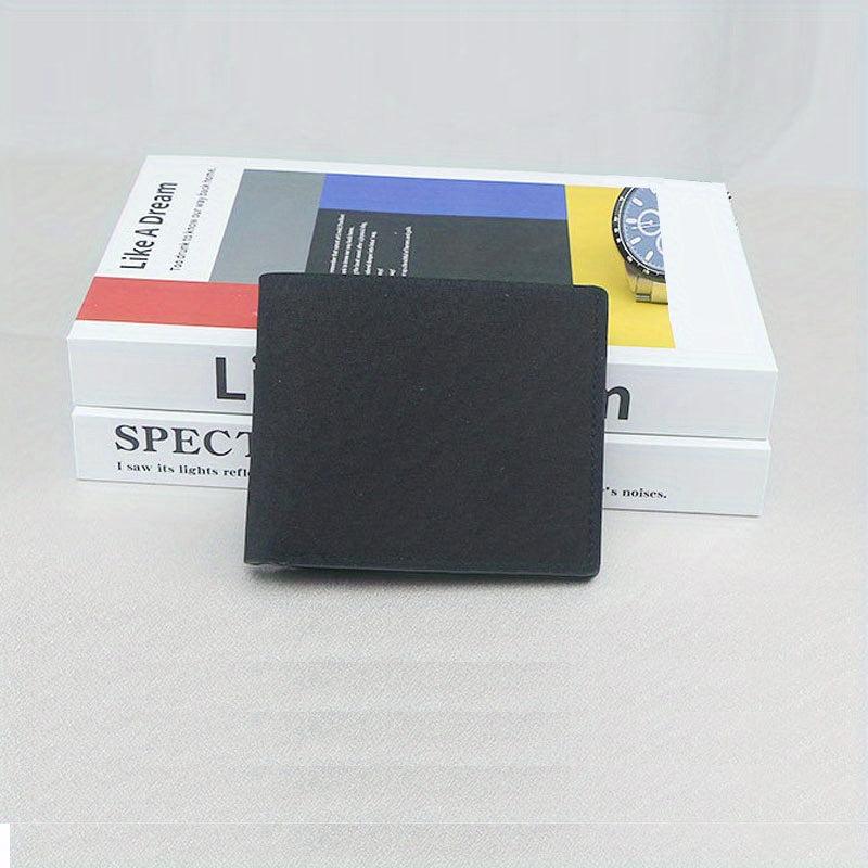 Men's Cotton Blend Short Wallet with Multiple Card Slots