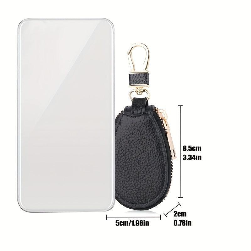Leather Mini Key Holder Keychain Case Wallet Key Storage Key Protector