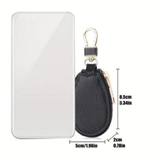 Leather Mini Key Holder Keychain Case Wallet Key Storage Key Protector