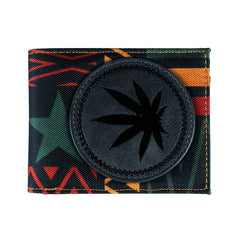Retro Style Print PU Leather Double Fold Men's Wallet