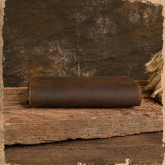 Crazy Horse Leather Clutch Wallet Large Capacity Men's Card Bag