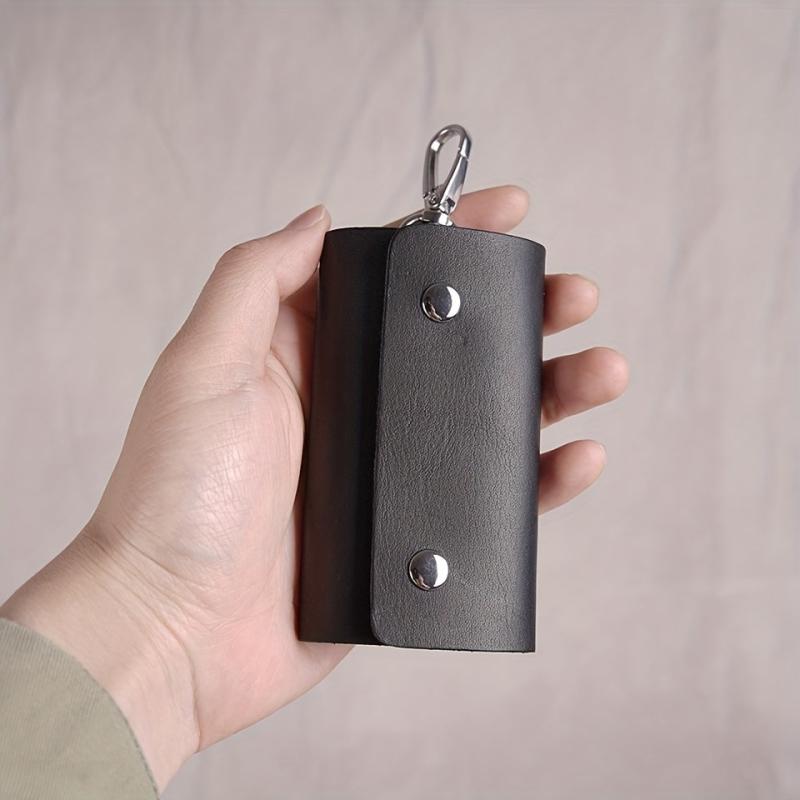Leather Keychain Bag Car Key Case Key Storage Organizer