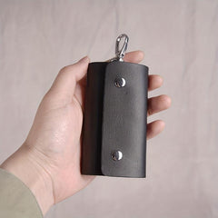 Leather Keychain Bag Car Key Case Key Storage Organizer