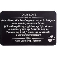 Engraved Metal Wallet Insert Card For Men Gift